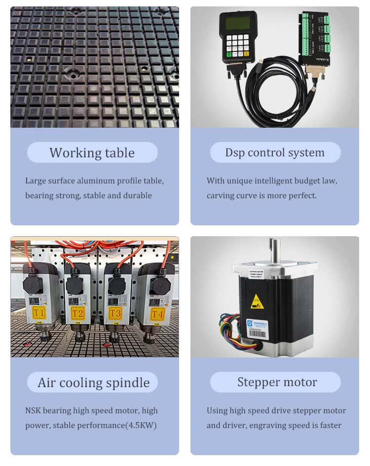 3 Trục gỗ Khắc CNC Bộ định tuyến