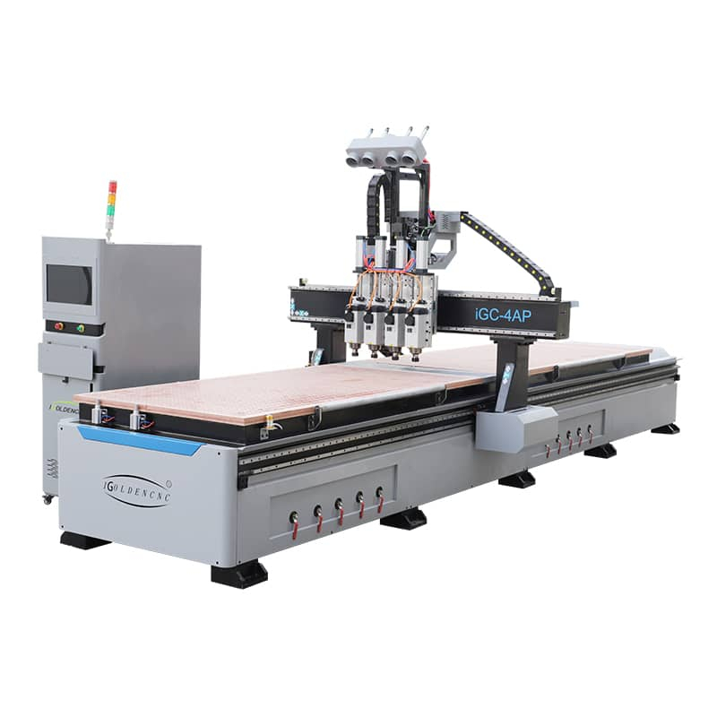 Nền tảng đôi Máy cắt ván ép MDF và ván ép Máy định tuyến CNC