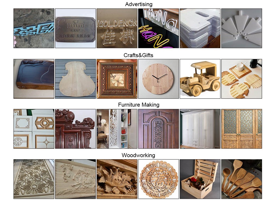 C&aacute;c kịch bản sử dụng bộ định tuyến gỗ CNC CNC