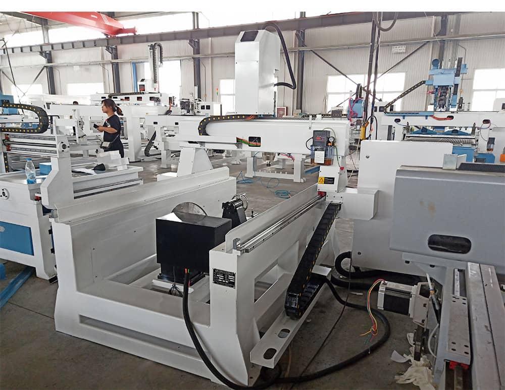 Bộ định tuyến CNC với trục quay