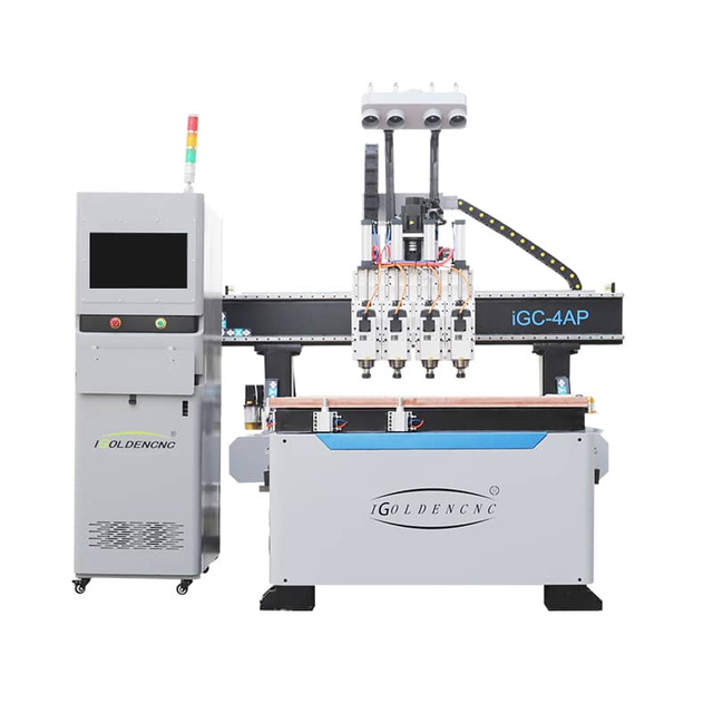 Nền tảng đôi Máy cắt ván ép MDF và ván ép Máy định tuyến CNC